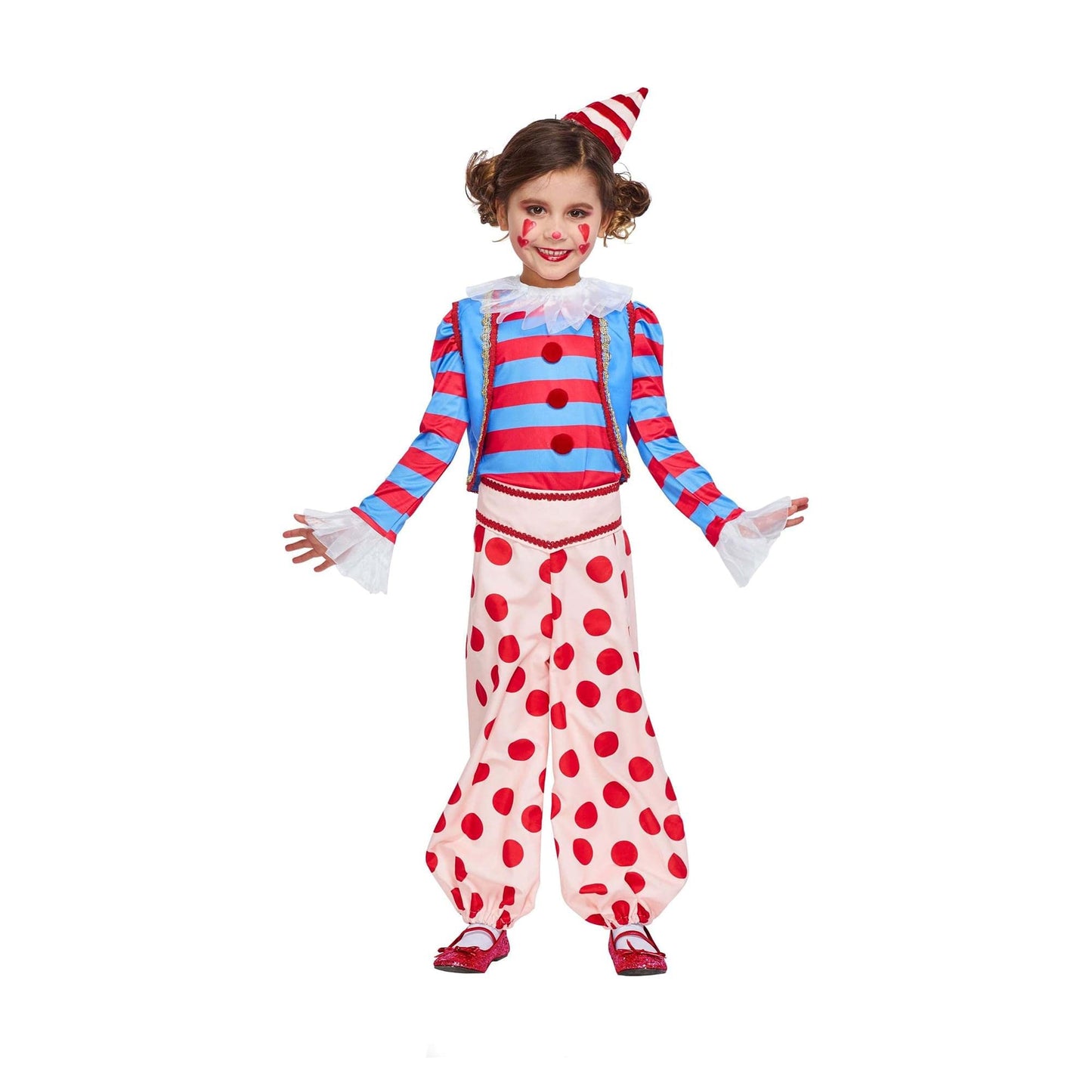 Vintage Clown Child Costume Medium