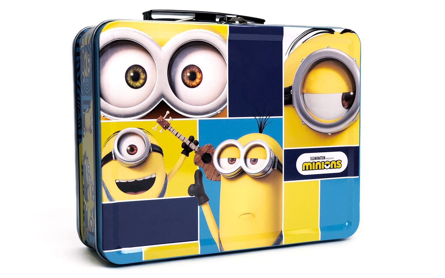 Minions Gift Set - Minions Lunch Tin Box, water bottle, puzzle, stickers, and Pencil Case.