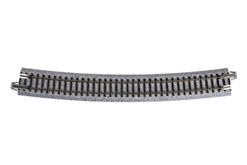 Kato USA Model Train Products Unitrack, 718mm (28 1/4'') Radius 15-Degree Curve Track (4-Piece)
