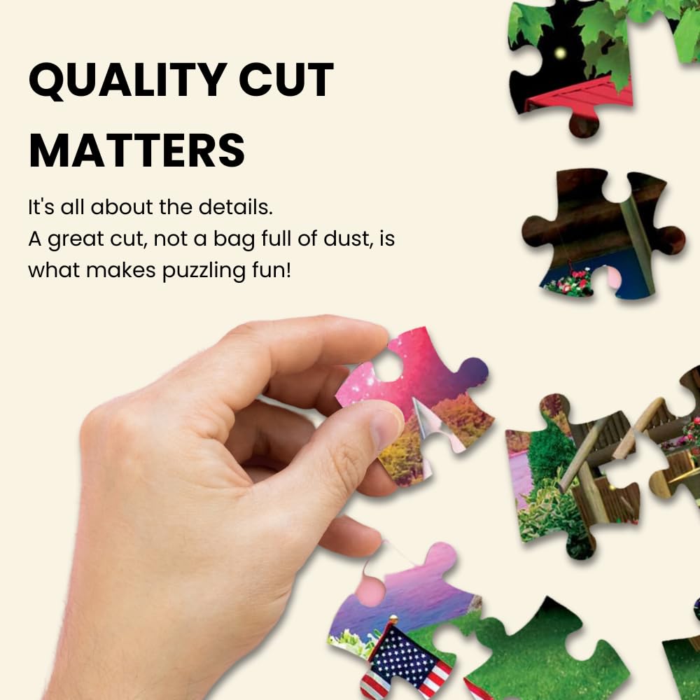 Masterpieces - 300 Piece Jigsaw Puzzle, Large Ez Grip Shapes, Harvest Breeze, Fun For Adults, Seniors, Family, Kids, Non-Glare F