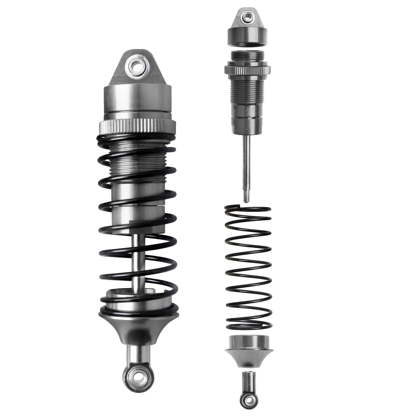 AllinRC 4Pcs All Metal Aluminum Front & Rear RC Shocks for 1/10 RC Truck Traxxas Slash Rustler Stampede Hoss 4X4 Replace 5862 37