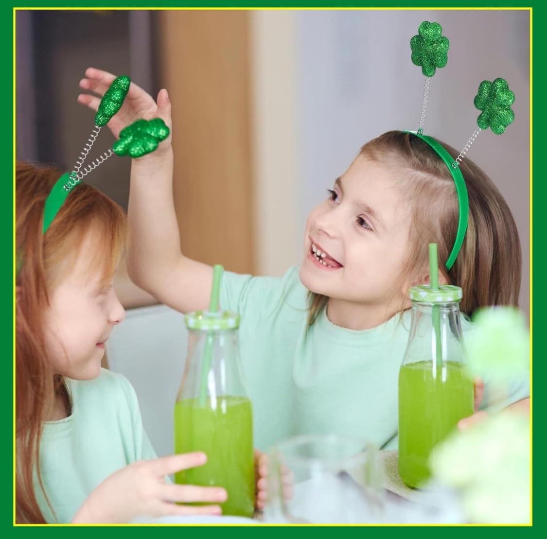 Funiverse 20 Bulk Fighting Irish Shamrock St Patricks Day Head Bopper Party Hats