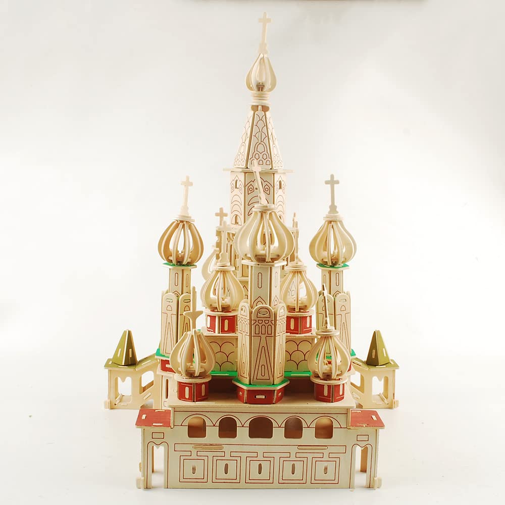 Nwfashion Wooden Dream Dollhouse Diy 3D Puzzle Miniature Doll House (St Petersburg Russian Castle)