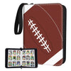 Bebomne Football Card Binder Holder 900 Pockets with 50 Removable Sleeves Portable Sports Trading Cards Binder Album Collector Organizer Protectors with Zipper Waterproof