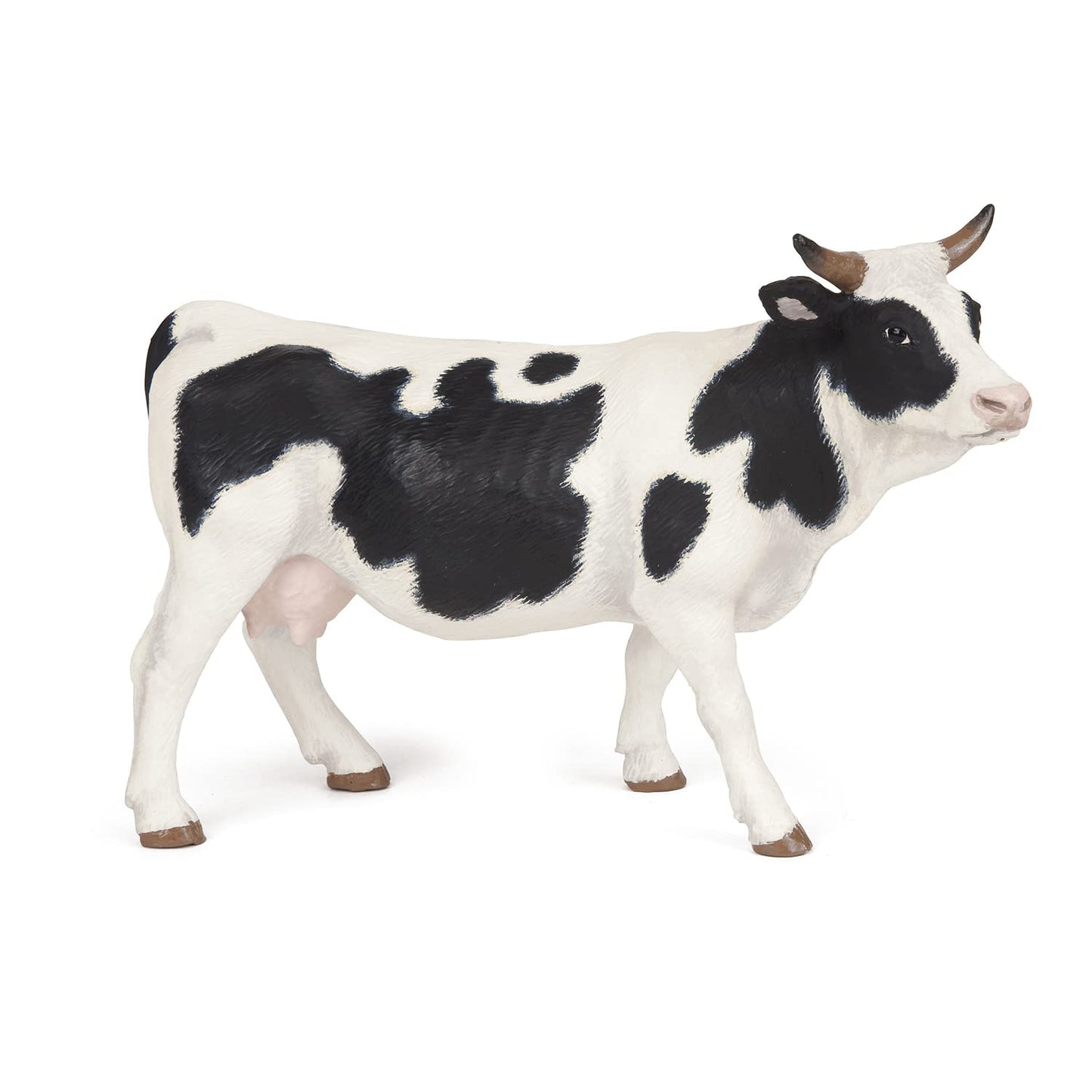 Papo -Hand-Painted - Figurine -Farmyard Friends -Black And White Cow -51148 - Collectible - For Children - Suitable For Boys And Girls - From 3 Years Old