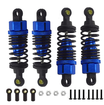 Aluminum RC Shocks Absorbers Damper for Tamiya TT01 Mf-01x 1/10 RC Car Upgrade Parts 4 pcs/Set(Navy Blue)