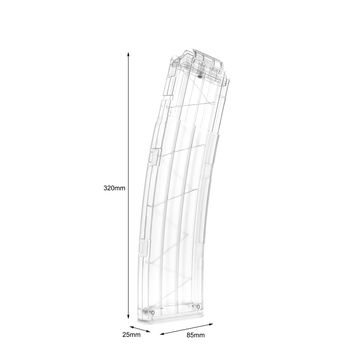 Worker 22-Darts Banana Magazine Clip Replacement For Nerf N-Strike Elite Toy (Clear)