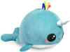 Glitter Galaxy Seven20 Blue Narwhal 48 Inch Stuffed Animal Plush