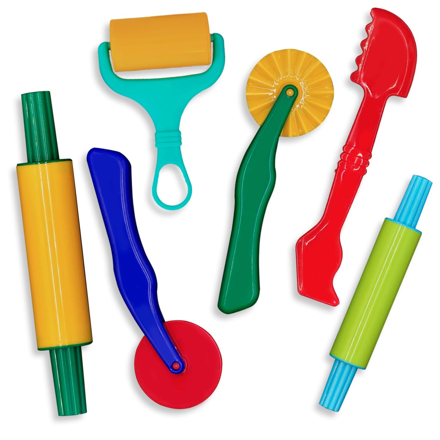 Clay And Play Dough Tools Six Piece Set - Ages 3 & Up Dimrom (6Pcs)