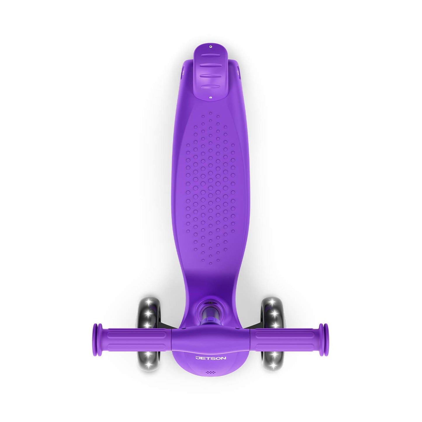 Jetson Scooters - Lumi 3 Wheel Kick Scooter (Purple) - Kids Three Wheel Push Scooter With Adjustable Height Handlebars - Ultra-Lightweight Design With High Visibility Light Up Leds On Stem And Wheels