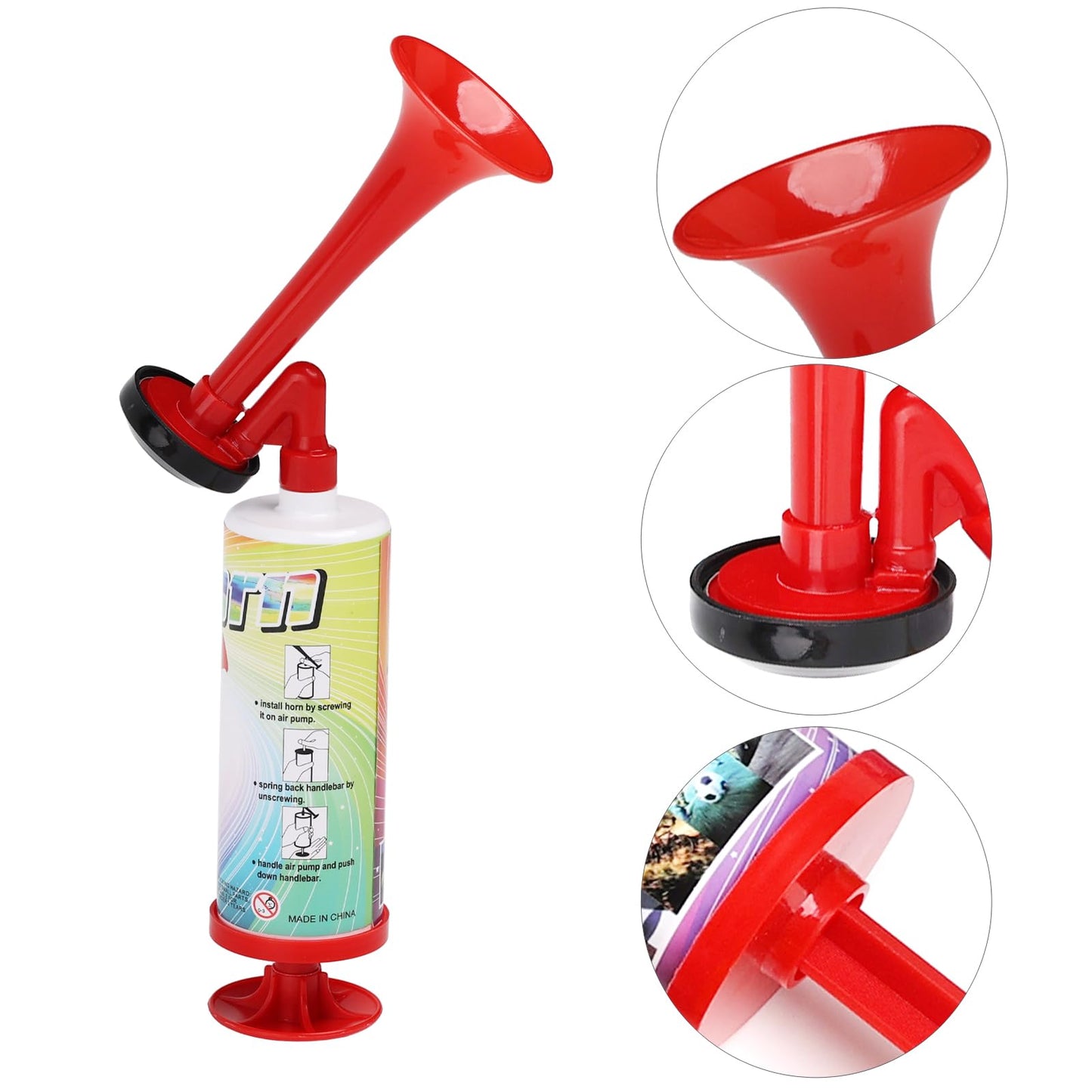 Pump Air Horn Mini, Banhao Handheld Air Horn Hand Pumps Noisemakers For Sporting Events, Parties, Celebrations, Fun Birthday Par