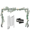 Hopesun Adjustable Metal Balloon Arch Stand 49-102" - Black, Suitable for Birthday, Party, Wedding, Xmas Decorations