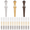 48pcs Cribbage Pegs Versatile Unique Metal Brass Cribbage Pegs Tapered Design Beautiful Fit 1/8 Hole Peg Board Game Cribbage Board Pins Portable Cribbage Accessories for Family and Friends(3 Colors)