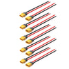 ELFCULB 5 Pairs XT60 Plug Male and Female Connector with 12AWG Cable XT60 Connector for RC Lipo Battery Drone(6Inches)