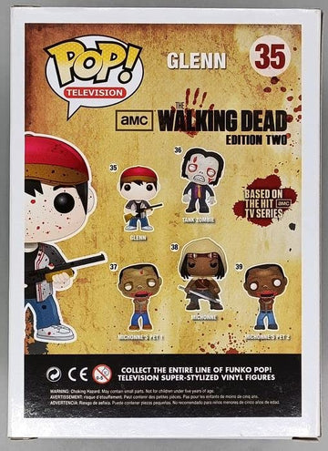Funko Pop The Walking Dead Tv Glenn Bloody Variant Moaf Exclusive