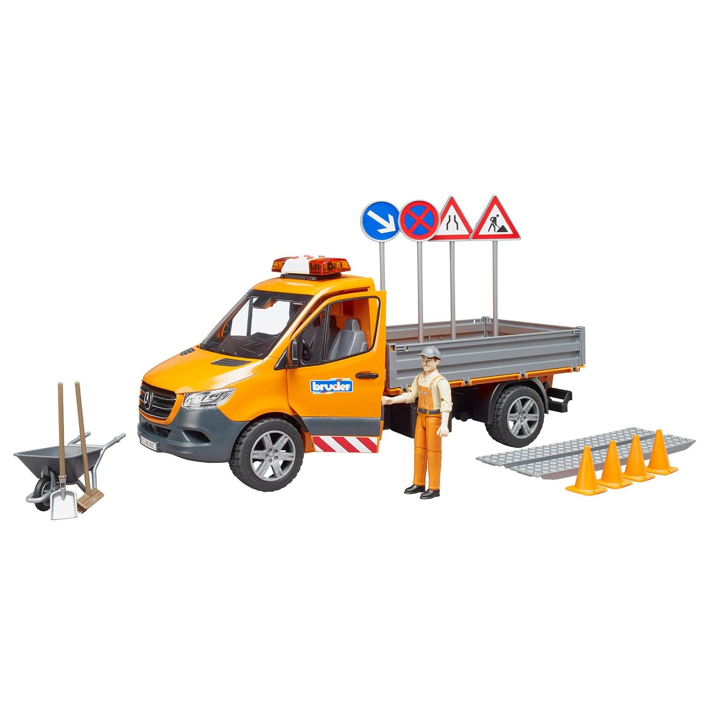 Bruder 02677 MB Sprinter Municipal with Driver, Light + Sound Module and Accessories