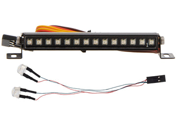 MEUS RACING SCX24 Roof Light Bar Headlights 14 LED Color for Axial SCX24 Upgrade Accessories Parts, Black