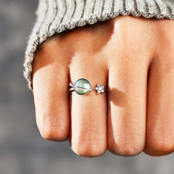 Long Tiantian Daughter Gifts From Mom Fidget Ring Adjustable Open Spinner Worry Anxiety Rings For Women Mothers Day Gifts For Da