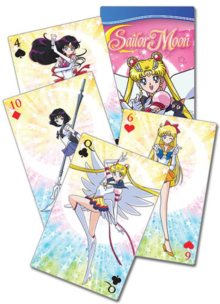 GE Animation Sailor Moon Playing Cards - 5" Multi-colored Cardstock, Model 51039
