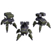 malt-inspiredISE Sheik Mainland 1/144 - Super Cavalry ZA-02 Green - 3PCS/2'' Model Kit Highly Posable Collectible Model Ages 15+