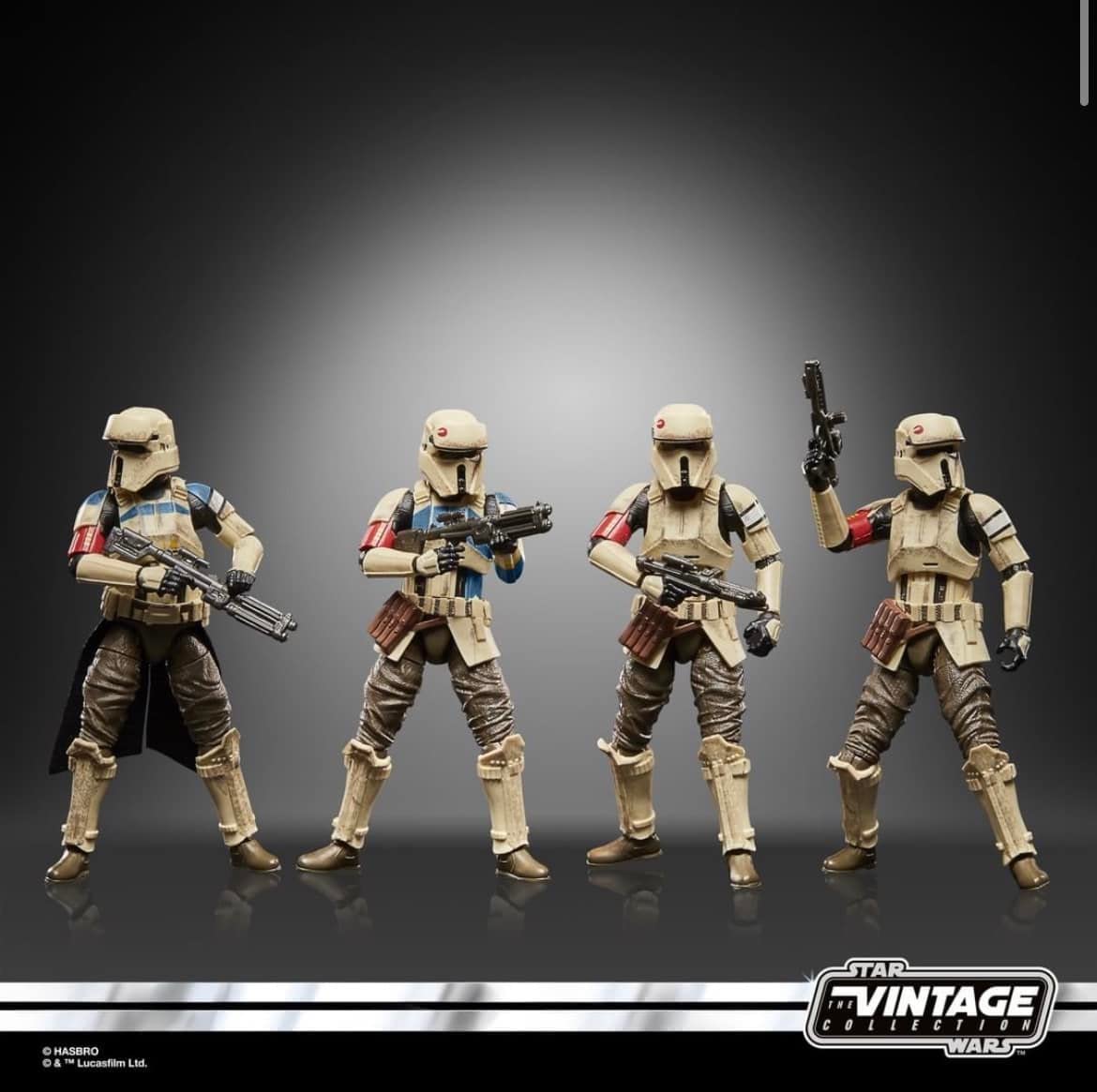 STAR WARS The Vintage Collection Shoretrooper 4-Pack Action Figures, 3.75-inch, Plastic, Model F5552, White