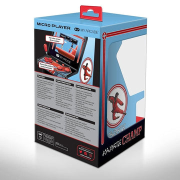 My Arcade Karate Champ Micro Player Arcade Machine: Fully Playable, 6.75 Inch Collectible, Color Display, Speaker, Volume Buttons, Headphone Jack - Electronic Games