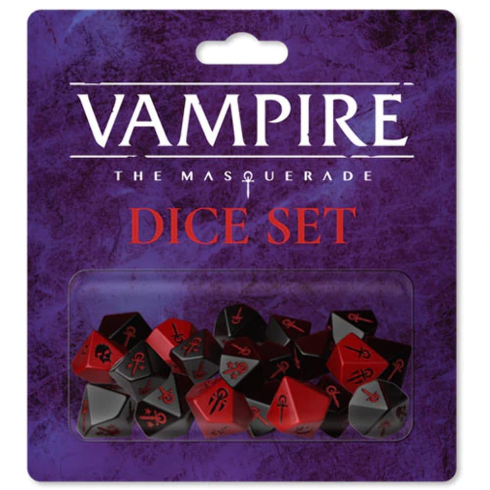 Renegade Games Studios Vampire: The Masquerade Dice Set - for Vampire: The Masquerade Roleplaying Game, New 5th Edition Dice Set