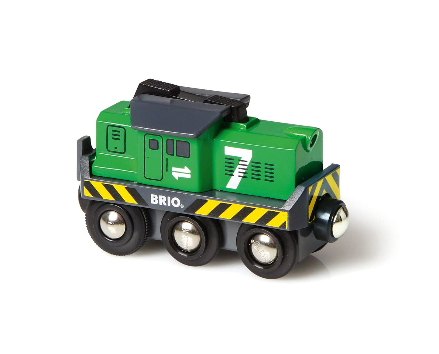 Brio World 33214 - Freight Battery Engine - Engaging Wooden Toy Train Set For Kids Age 3 And Up | Battery Powered | Interactive Play | Ideal
