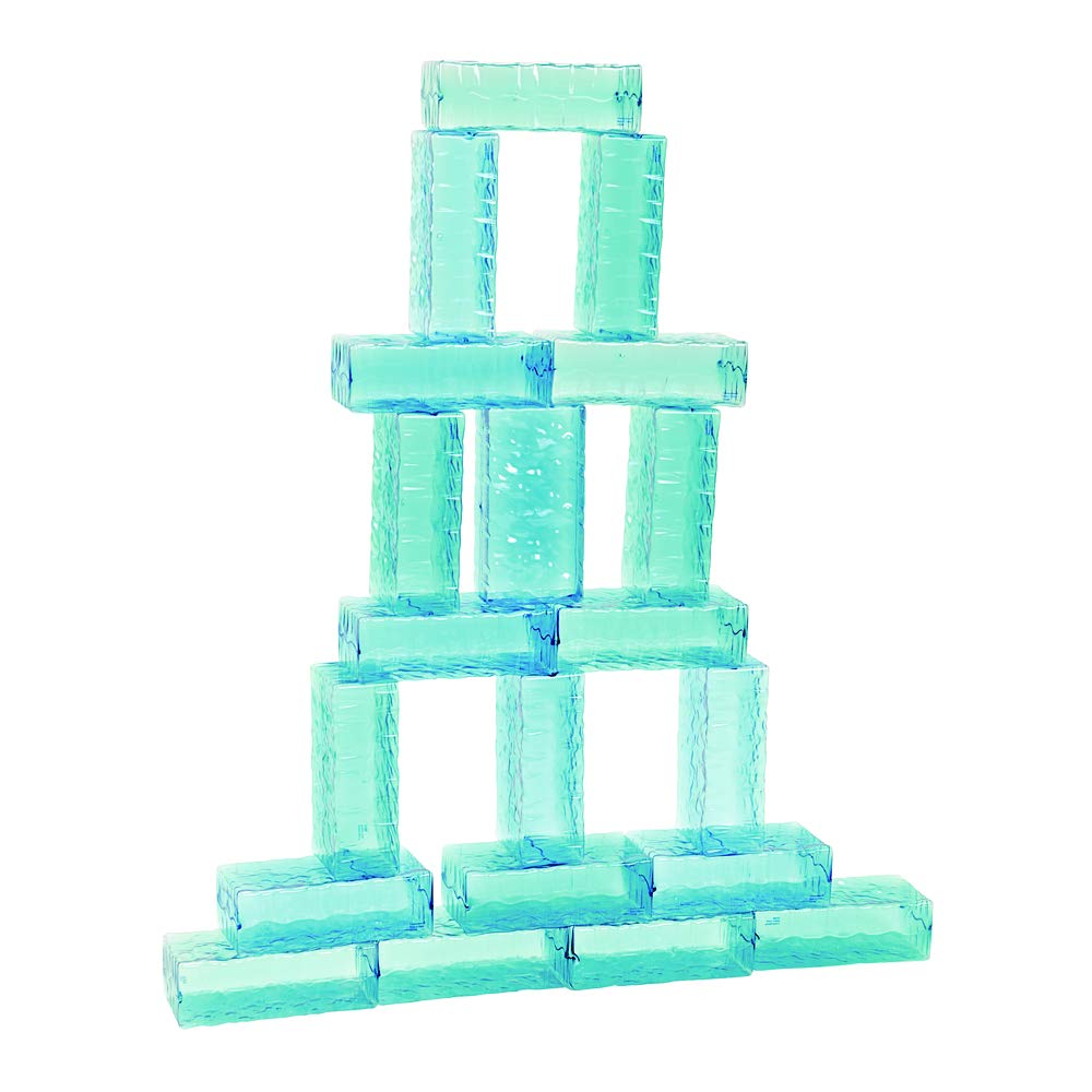 Excellerations Ice Blocks Set Of 20, Building Blocks, Stem Engineering For Kids, Jumbo Floor Block Set