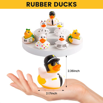 50Pcs Rubber Ducks With Tags For Ducking,Jeep Ducks For Ducking,Jeep Ducks With Tags For Ducking,50 Pack Rubber Ducks+50Cards Ta