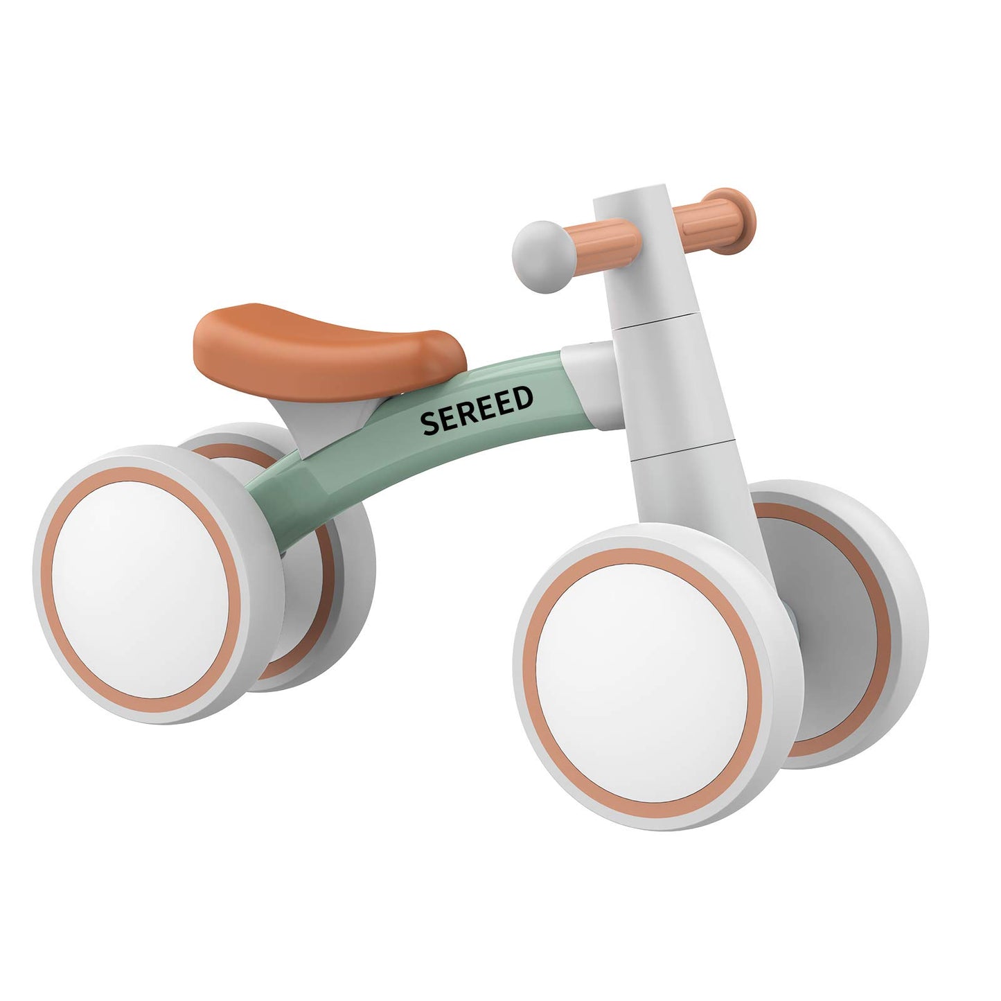Sereed Baby Balance Bike For 1-2 Year Olds - 4 Wheels, First Bike For Toddlers, Birthday Gift (Green)