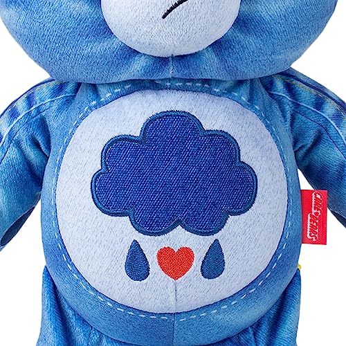 Care Bears 14" Plush Grumpy Bear - Soft Eco-Friendly Polyester - New Denim Design - Multicolor