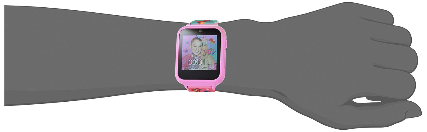 Accutime Kids Nickelodeon Jojo Siwa Educational, Touchscreen Smart Watch Toy For Girls, Boys, Toddlers - Selfie Cam, Learning Games, Alarm, Calculator, Pedometer & More (Model: Joj4252Az)