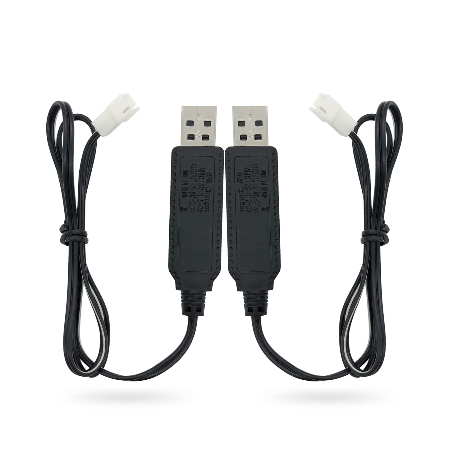 Charger Replacement for Carrera Mario Remote Control RC Car Battery, USB Charging Cable Cord 2 ft (2-Pack) - PDEEY