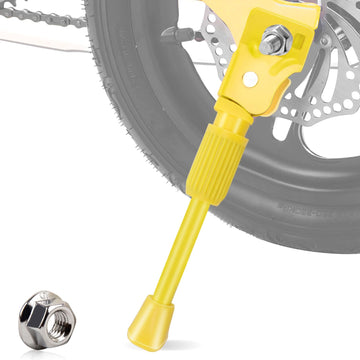 Leichten Kids Bike Kickstand For 14 Inch Wheel Children'S Bicycle Single-Side Kick Stand Rear Mount Bikes Support Racks Yellow F