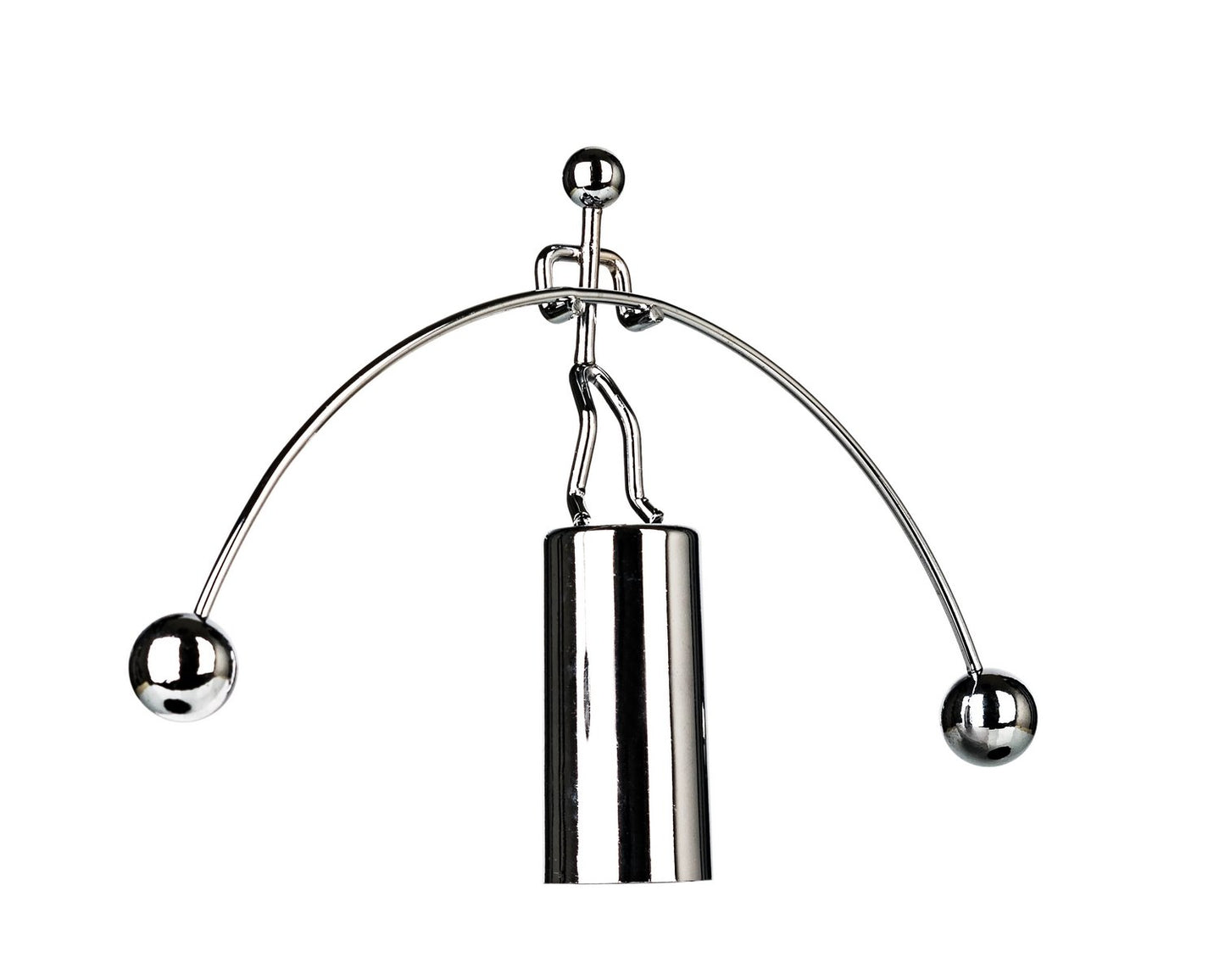 Sunnytech Mini Steel Balance Toy Weightlifter Kinetic Art Balance Toy Balancing Decompressive Science Psychology Home Offic Decor Desk Decor Toy Wj064