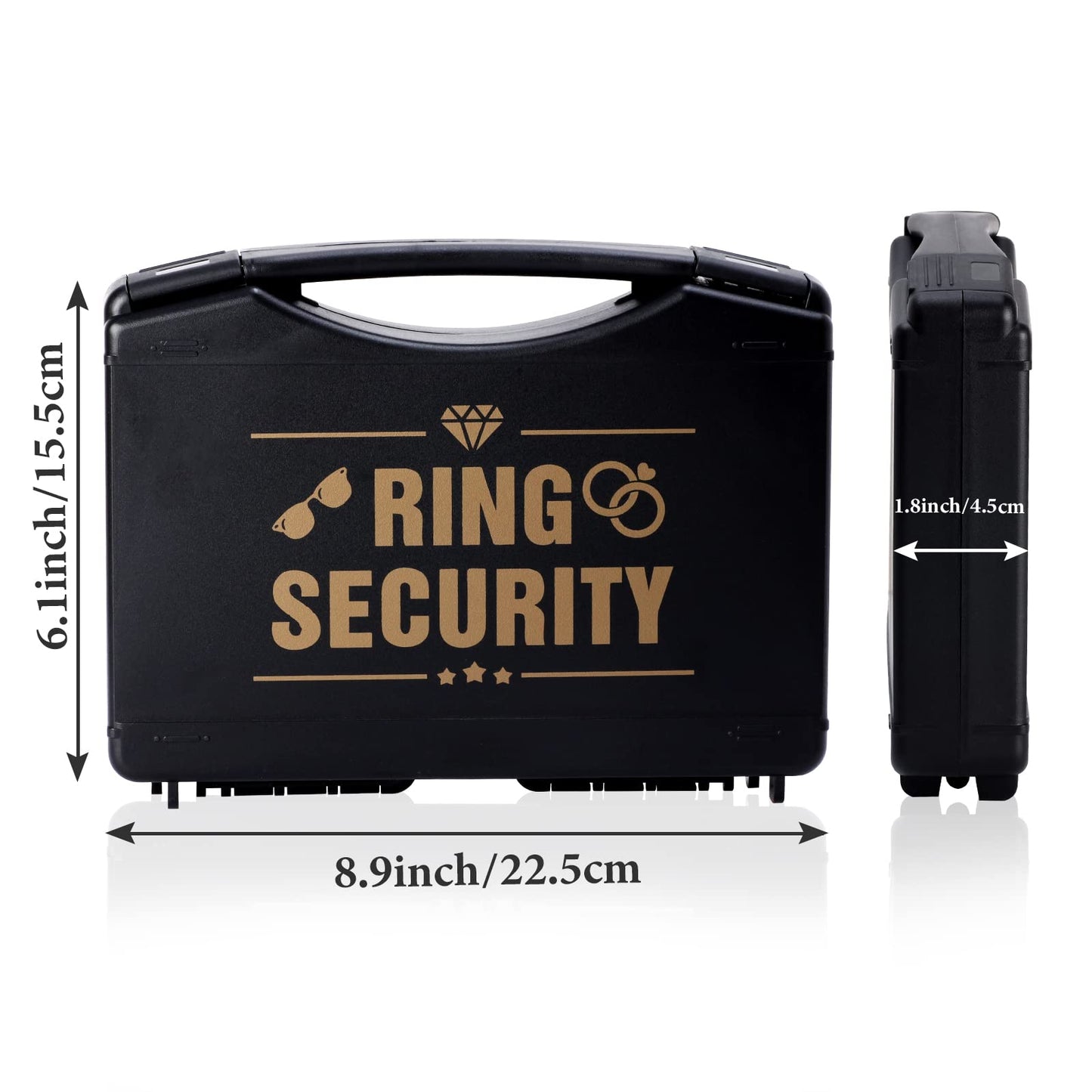 Keymall Ring Bearer Wedding Ring Security Box Include Special Agent ID Card Shades Ring Box For Kids Ring Bearer Proposal Gift (