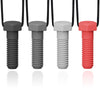 Chew Necklaces For Sensory Kids, 4 Pack Chewy Necklace Sensory Boys And Girls With Autism, Adhd, Spd, Biting, Silicone Teething