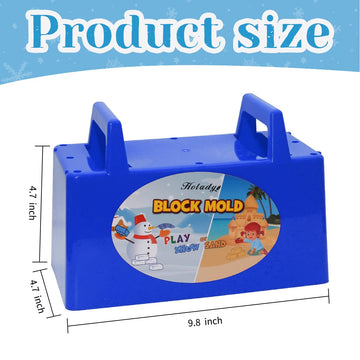 Holady Snow Fort Building Block,Snow Brick Maker and Sand Castle Mold, Beach and Snow Toys Kits for Kids, Outdoor Winter and Sum