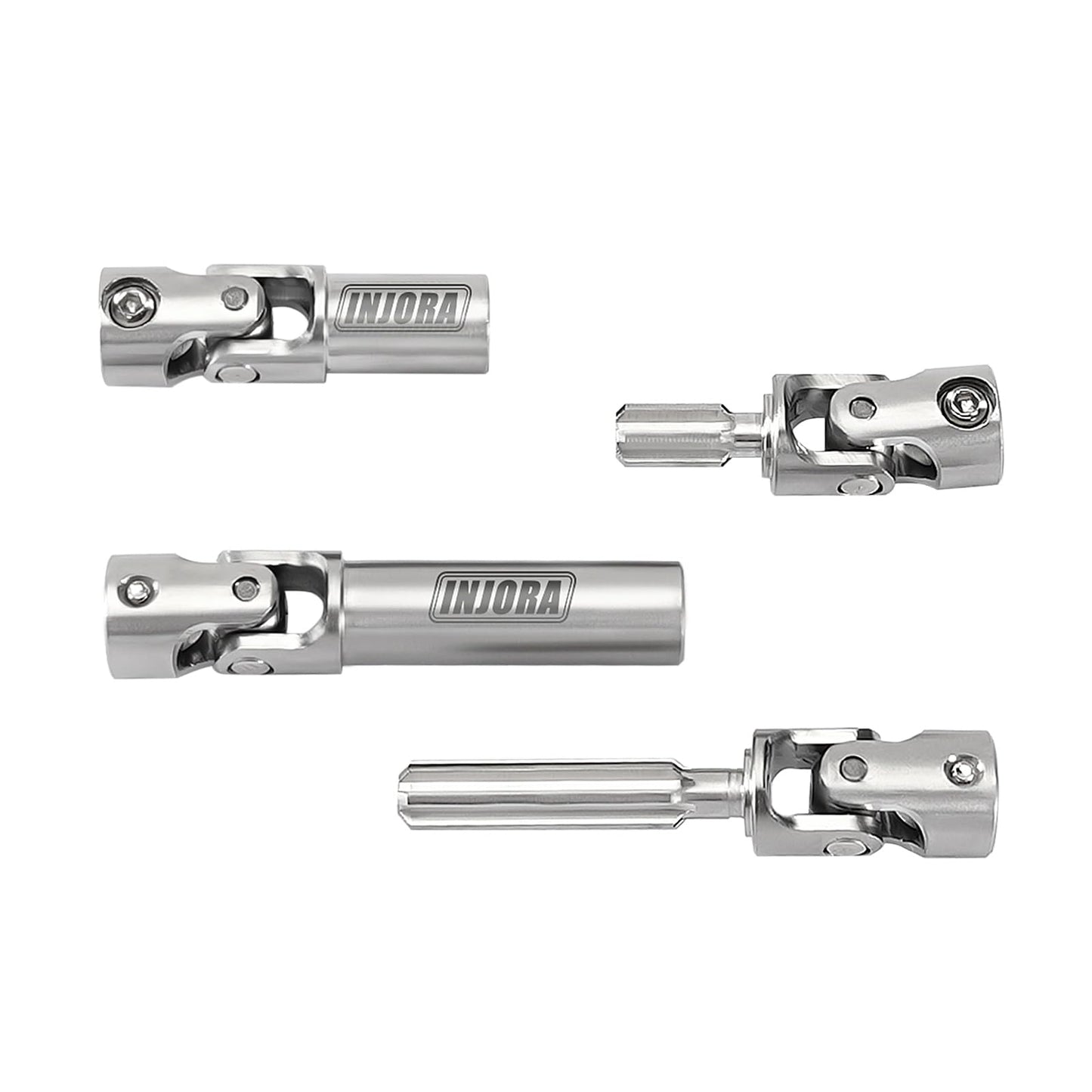 INJORA Stainless Steel Center Drive Shafts for FMS FCX24M 1/24 RC Crawler Upgrade