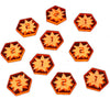 Litko Space Fighter 2Nd Edition Tokens | Compatible With Star Wars: X-Wing Miniatures Game | Pack Of 10 (Triangluar Stress Tokens)