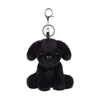 Apricot Lamb Plush Labrador Dog Puppy Stuffed Animal Keychain For Kids Bag, Purse, Backpack, Handbag (4.7 Inches) (Black)