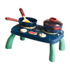 LOOM TREE 19x Pretend Play Kitchen Accessories Set Kitchen Playset Cookware Toys Blue | Preschool Toys & Pretend Play | Modeling