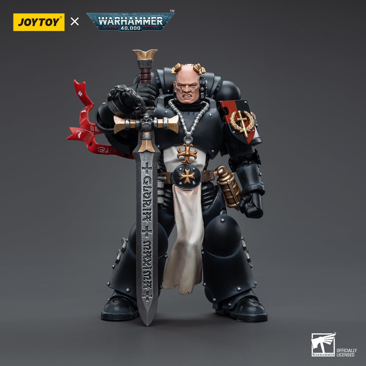 Beerise Joytoy 1/18 Action Figures - Warhammer 40,000 Black Templars Emperor'S Champion Bayard'S Revenge - 5,Classic Character,C