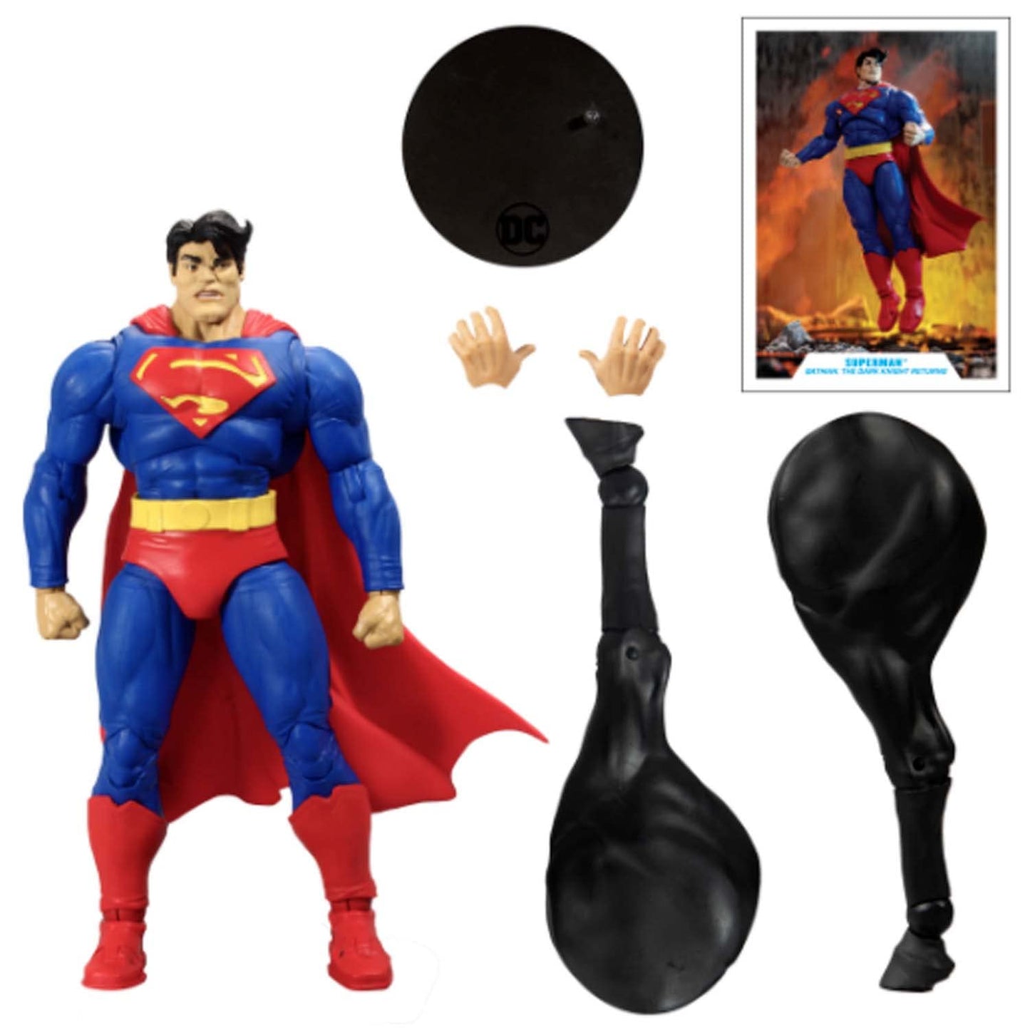 Mcfarlane Toys Dc Multiverse The Dark Knight Returns Superman 7' Action Figure With Build-A Horse Parts & Accessories