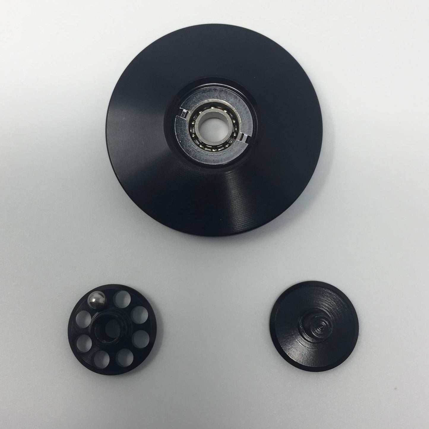 Fxcoolct Mini Size Ufo Flying Saucer Fidget Spinner Figit Hand Best Stress Reducer Relieves Black Color Model No. C011Silver Col