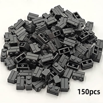 Zhx Masonry Profile Bricks Bulk Brown Color Diy Building Block Toy For Wall Parts And Pieces Compatible For Major Brand 1X2 Bric