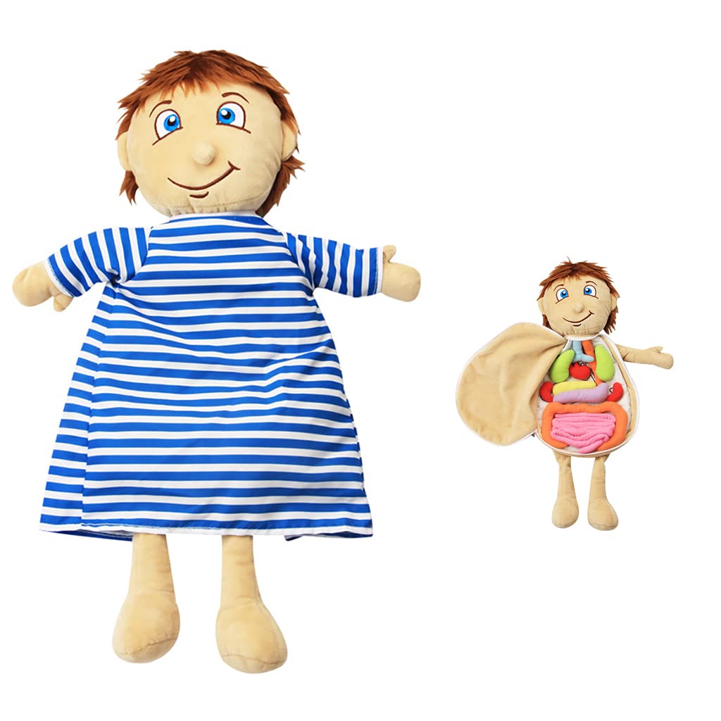 Kakiblin Anatomy Toys For Kids, Body Organs, Human Body Model For Kids, Preschool Educational Organ Plush,Science Learning Kits,