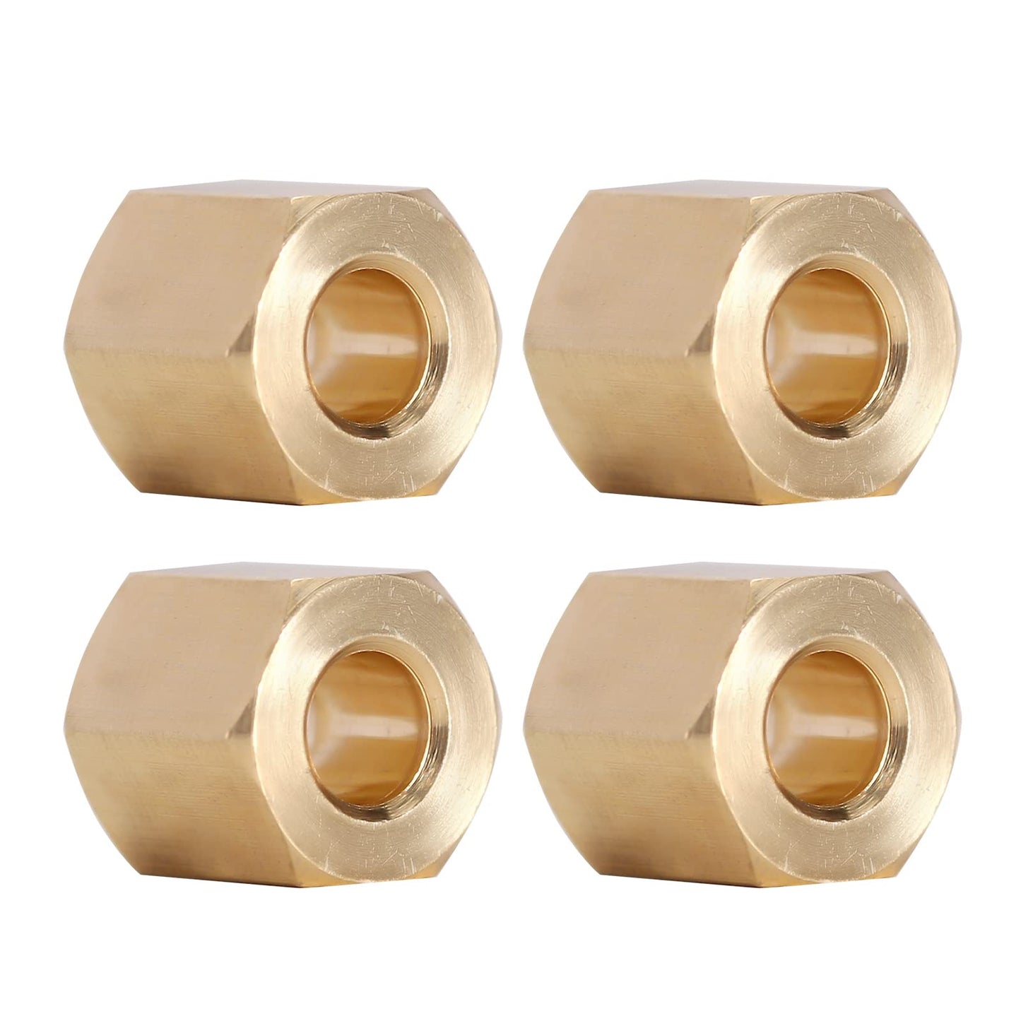 INJORA 9g Brass Wheel Hex Hub 7mm Extenders Adaptor for TRX4M Redcat Ascent18 1/18 RC Crawler Car Upgrade(9g/Total)