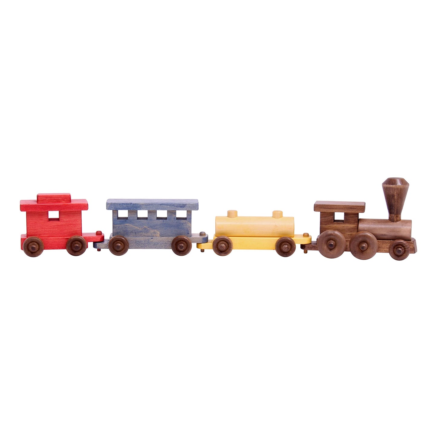 Amishtoybox.Com Wooden Train Toy Play Set - 24'' Long - Cpsia-Approved Finish (Circus Splash)